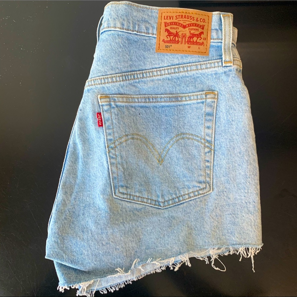 High-Rise Denim Levi shorts